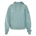 Schwerer Herren-Kapuzenpullover in Übergröße aus 100 % gewebter Baumwolle – Herbst-Streetwear – Schlichter Freizeit-Hoodie mit Kängurutasche, geeignet für Thermotransferdruck